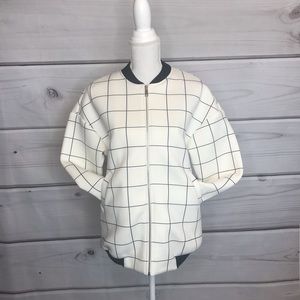 Urban Renewal Grid Bomber Jacket